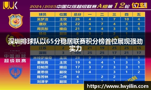 深圳排球队以65分稳居联赛积分榜首位展现强劲实力
